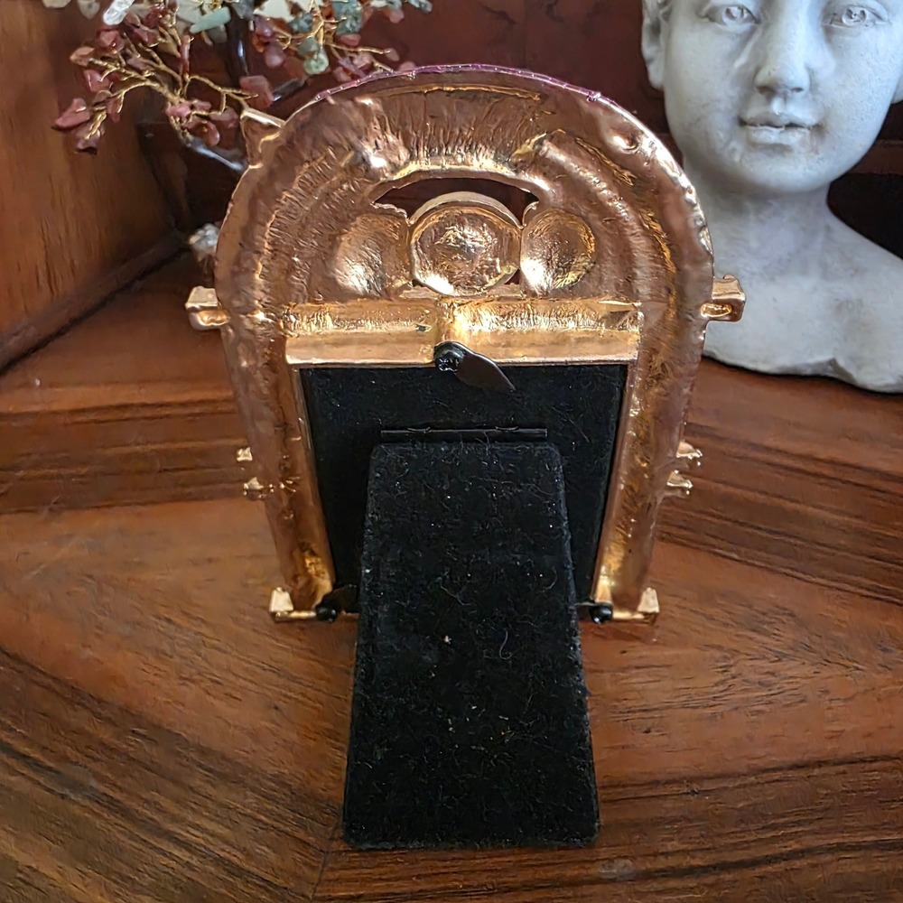 Katherine's Collection Enamel Picture Frame Jukebox Green Purple 2x3 Retro Decor - Picture 2 of 5